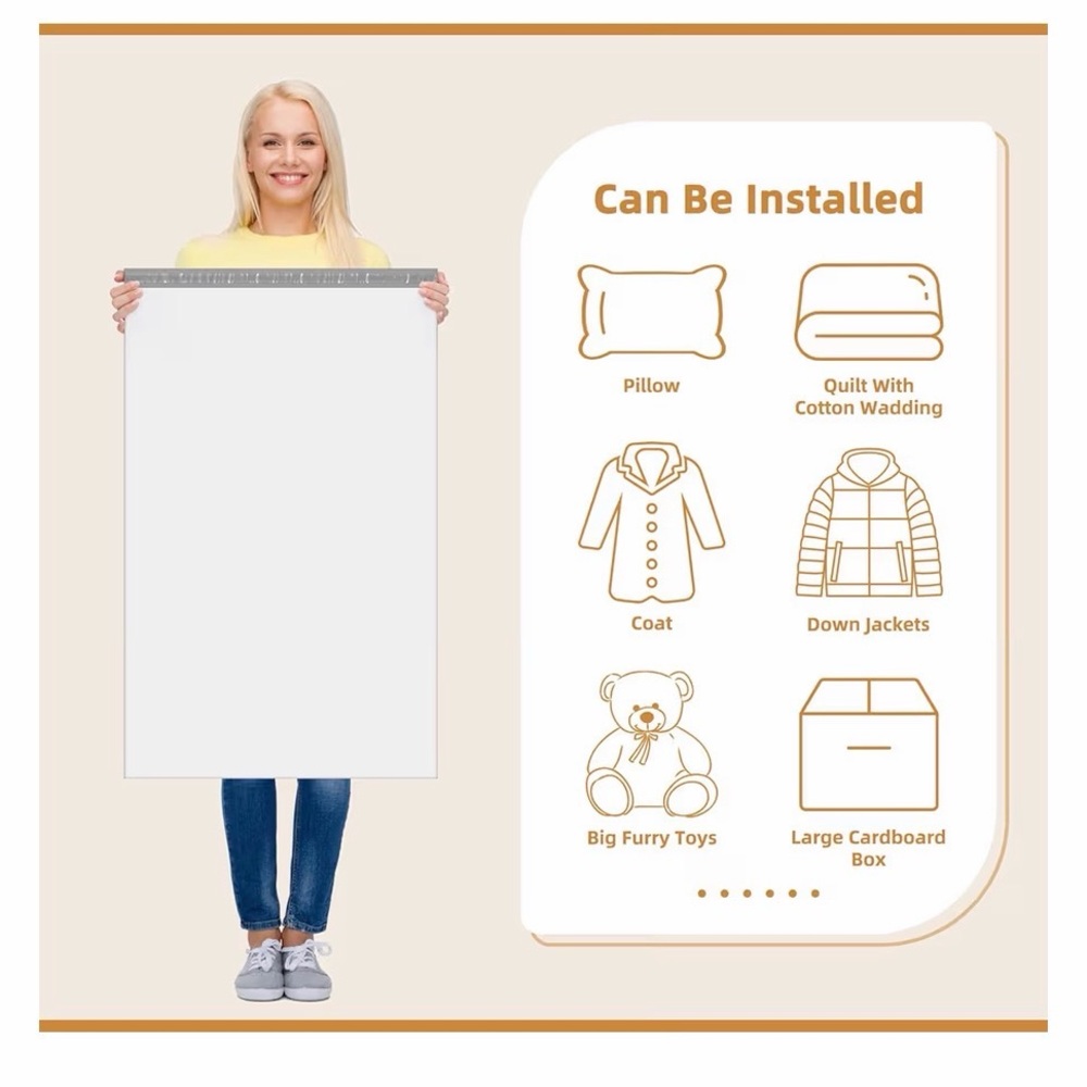 Enormous 24” x 36” heavy duty white polymailers.